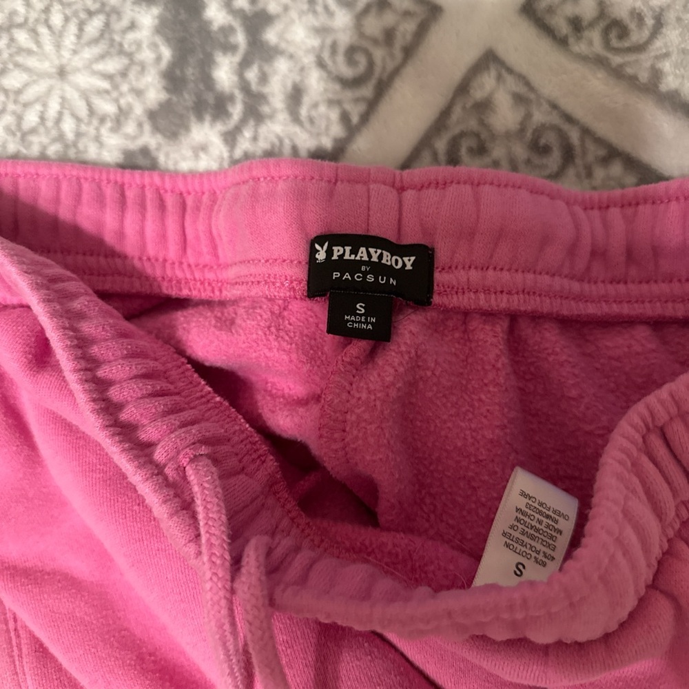PacSun playboy pink sweatpants - Picture 3 of 3
